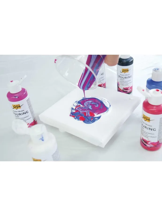 Acrylverf "Ready Mixed Pouring Set" - 6 stuks - vanaf 9 jaar