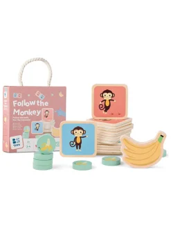 Actiespel "Follow-the-Monkey" - vanaf 3 jaar