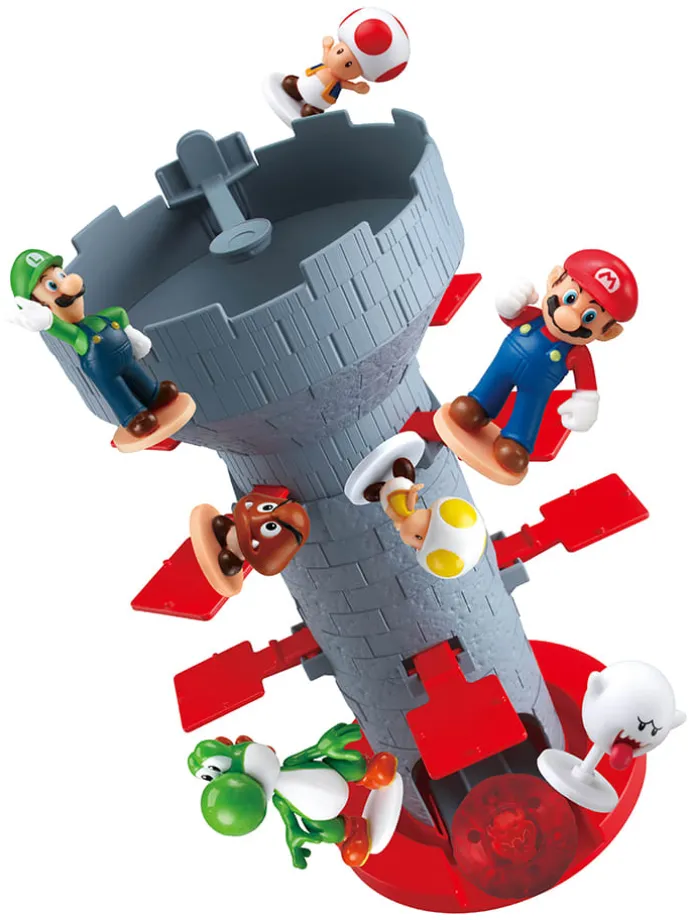 Actiespel "Super Mario - Blow Up! Shaky Tower" - vanaf 4 jaar