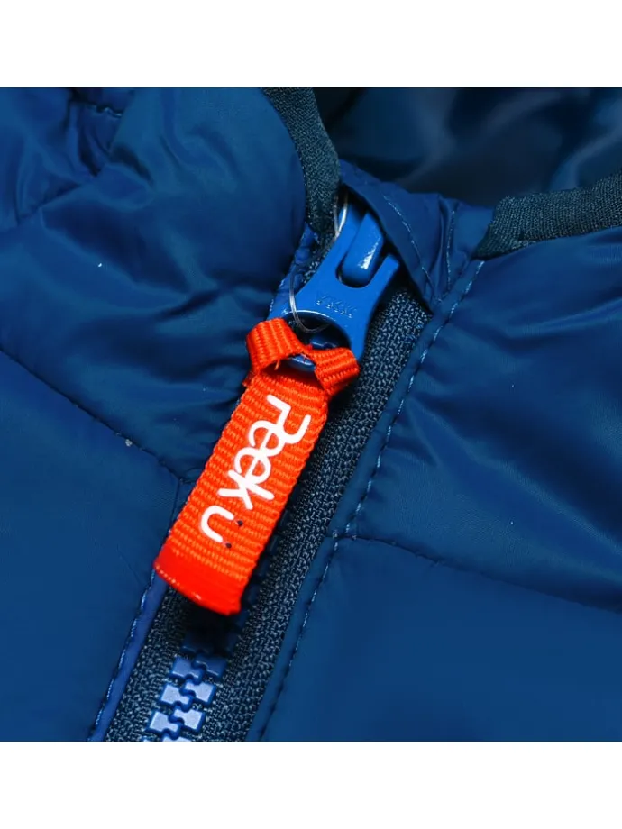 All-season doorgestikte jas "Caspian" blauw