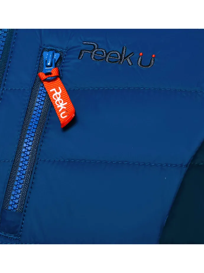 All-season doorgestikte jas "Caspian" blauw
