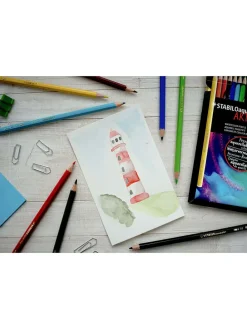 Aquarel-kleurpotloden "STABILO Aquacolor - Arty" - 24 stuks