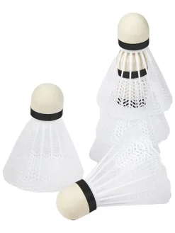 Badmintonshuttles wit - 5 stucks