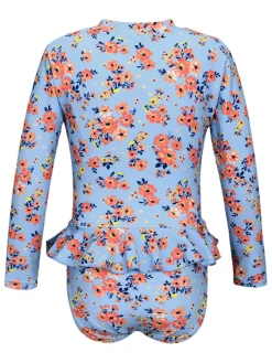 Badpak "Aarna" blauw/oranje