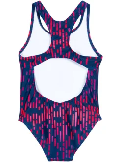 Badpak donkerblauw/roze