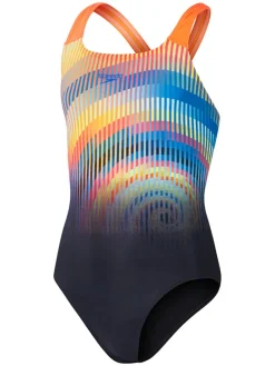 Badpak ''Eco+'' zwart/oranje/blauw