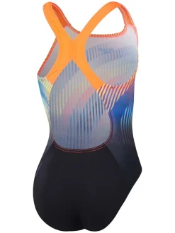 Badpak ''Eco+'' zwart/oranje/blauw