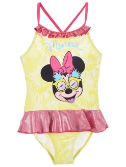 Badpak "Minnie" geel/roze