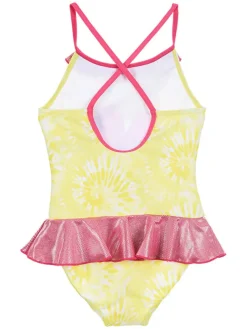 Badpak "Minnie" geel/roze
