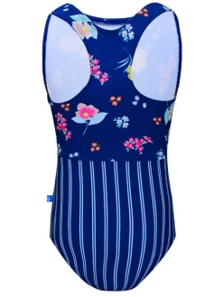 Badpak "Moana" donkerblauw/meerkleurig