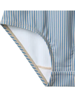 Badpak "Selma" beige/blauw