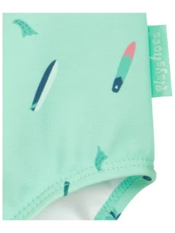 Badpak "Surfbrett Palmen" mintgroen