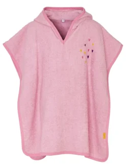 Badponcho lichtroze