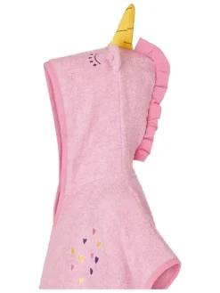 Badponcho lichtroze