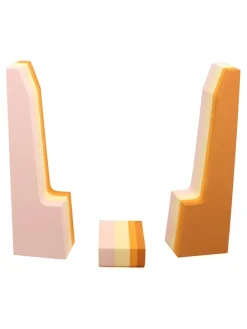 Balanceerstelten lichtroze/oranje - vanaf de geboorte