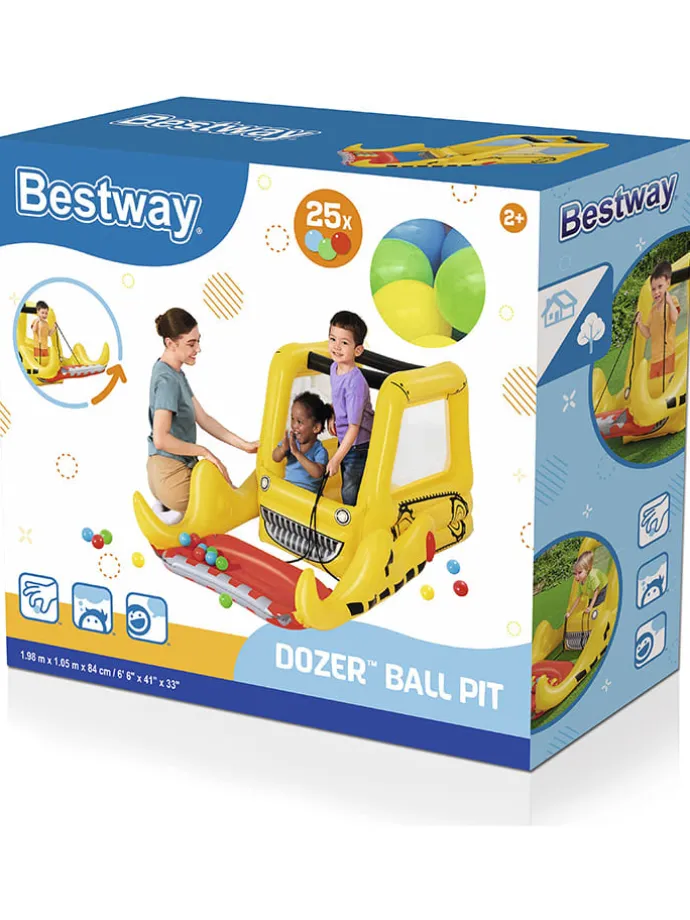 Ballenbak "Dozer" geel - vanaf 2 jaar