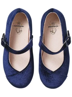 Ballerina's donkerblauw