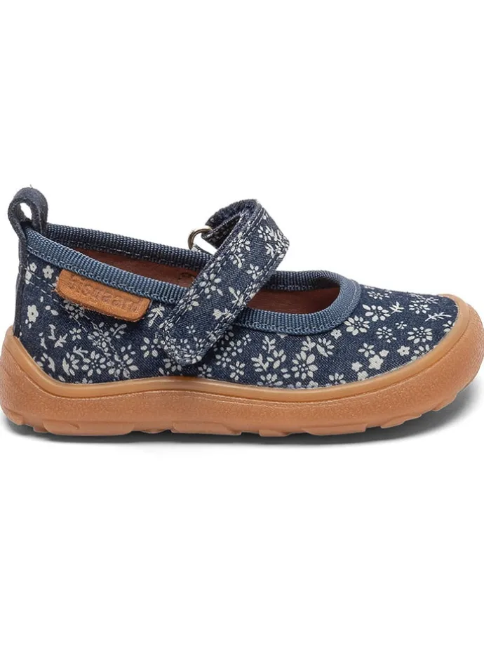 Ballerina's donkerblauw/wit