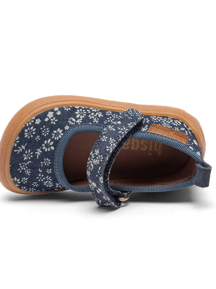 Ballerina's donkerblauw/wit