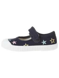 Ballerina's met bandje donkerblauw