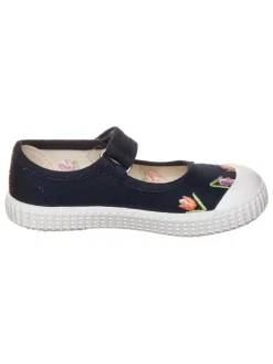 Ballerina's met bandje donkerblauw