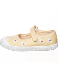 Ballerina's met bandje geel