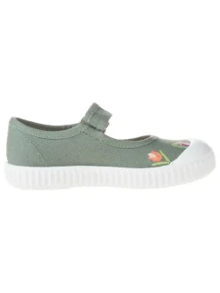 Ballerina's met bandje groen