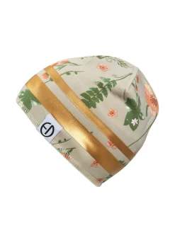 Beanie beige/goudkleurig