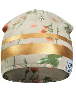 Beanie beige/goudkleurig