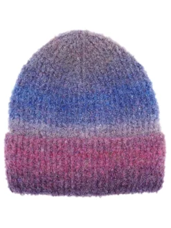 Beanie blauw/paars