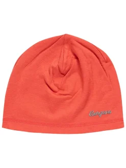 Beanie koraalrood