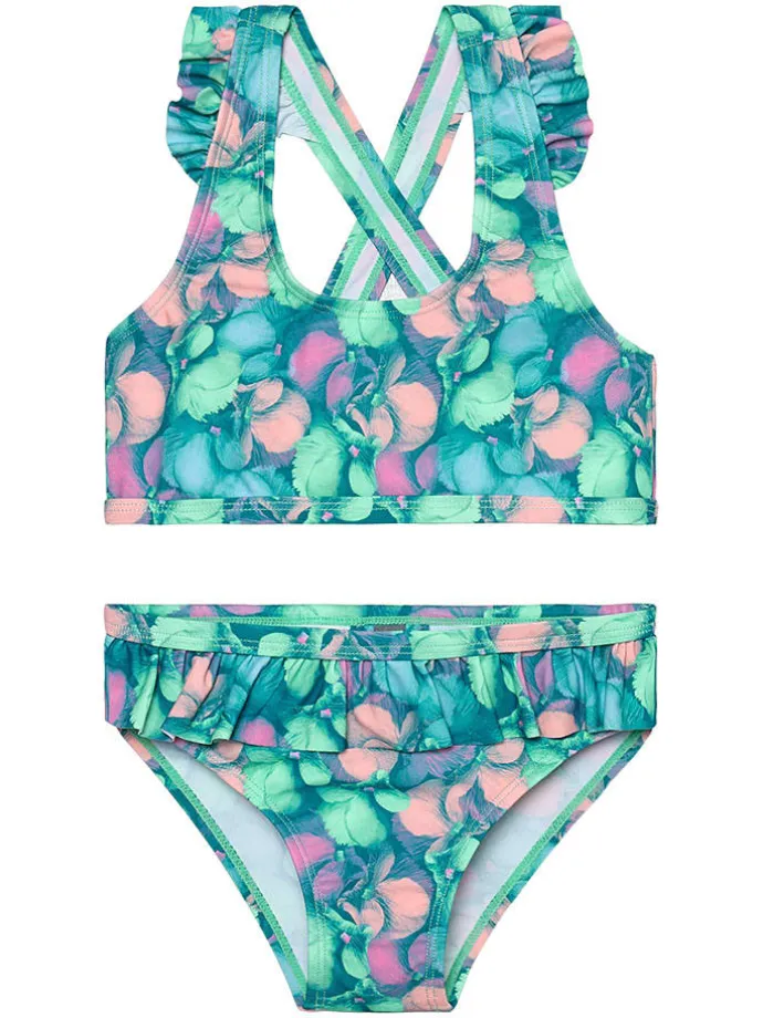 Bikini blauw/meerkleurig