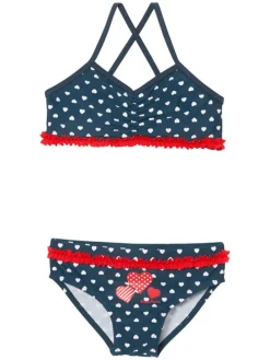 Bikini donkerblauw/meerkleurig