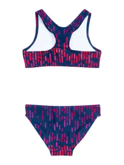 Bikini donkerblauw/roze/paars