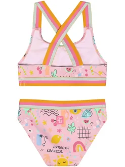 Bikini lichtroze/meerkleurig