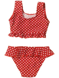 Bikini "Stippen" rood/wit