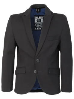 Blazer - regular fit - zwart