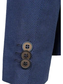 Blazer - slim fit - blauw