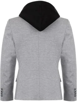 Blazer - slim fit - grijs
