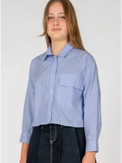 Blouse blauw