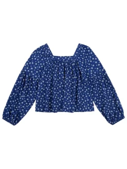 Blouse blauw