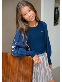 Blouse donkerblauw