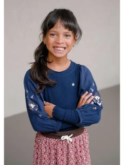 Blouse donkerblauw