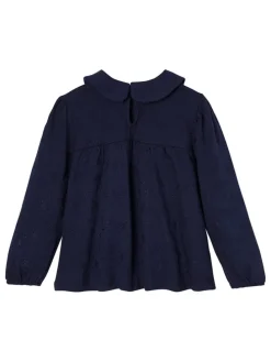 Blouse donkerblauw