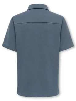 Blouse "New" donkerblauw