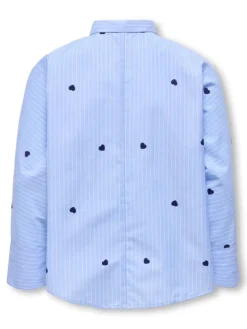 Blouse "New" lichtblauw