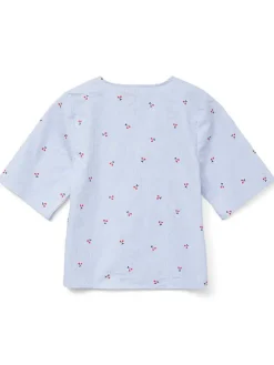 Blouse "Odea" lichtblauw