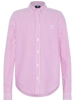 Blouse - regular fit - roze/wit