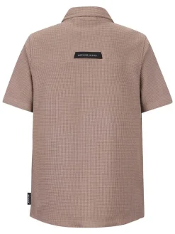 Blouse "Reinout" lichtbruin