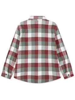 Blouse rood/groen